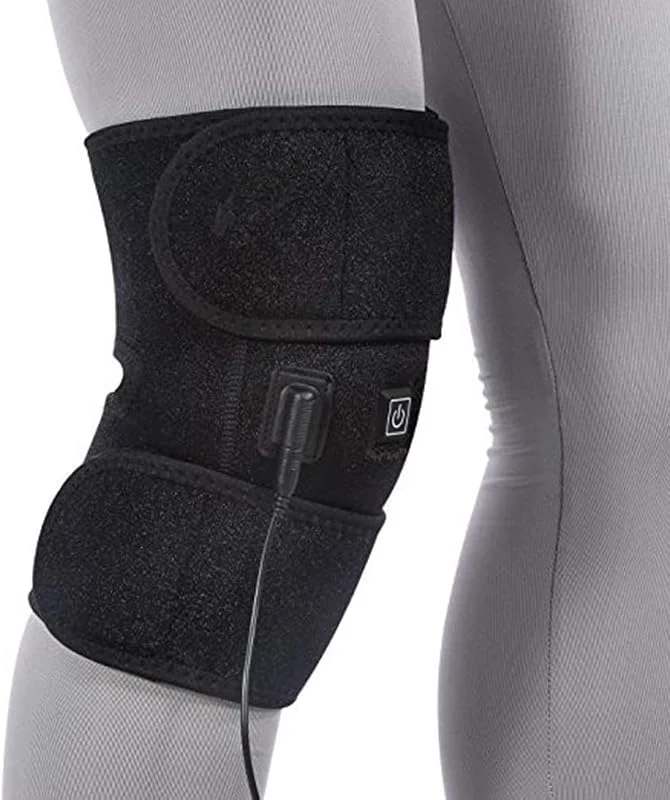 MU Joelheira aquecimento elétrico musselina quente leggings elétricas massagem para idosos joelho inverno quente pernas frias (2 peças) — Roupa aquecida