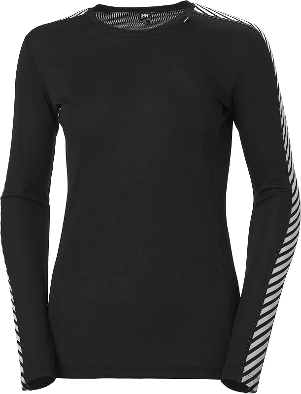 Helly Hansen T-shirt térmica para mulher, HH LIFA Crew — Roupa aquecida