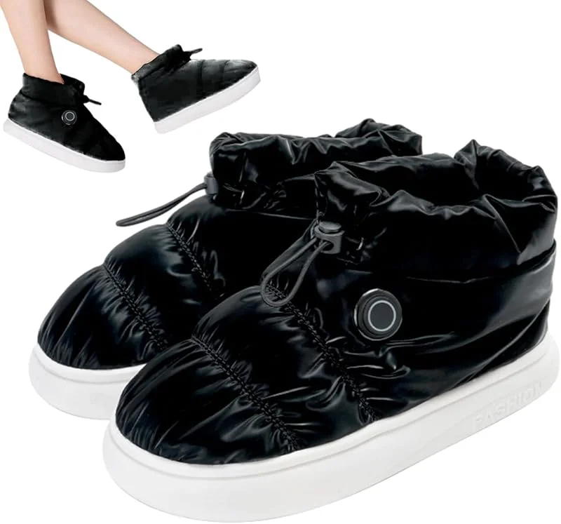 Calçado aquecedor de pés, aquecedor de pés portátil para inverno, sapatos de aquecimento rápido para homens, elétricos, para homens, unissexo, para interiores e exteriores — Roupa aquecida
