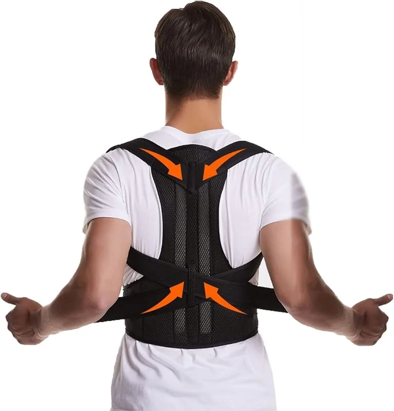 Tallas Grandes XS-5XL Faja Lumbar Completa Corrector De Postura Faja Lumbar Hombres Y Mujeres Corrección De Escoliosis Y Joroba Soporte para Hombros, Cuello Y Clavículas(XL) — Roupa aquecida