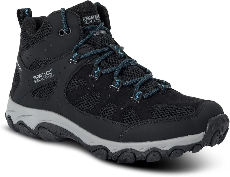 Regatta Wmnedgepointivmid Regatta mulher Edgepoint IV Mid Walking botins água resistente Cushioned Hiking FootwearMulher — Roupa aquecida