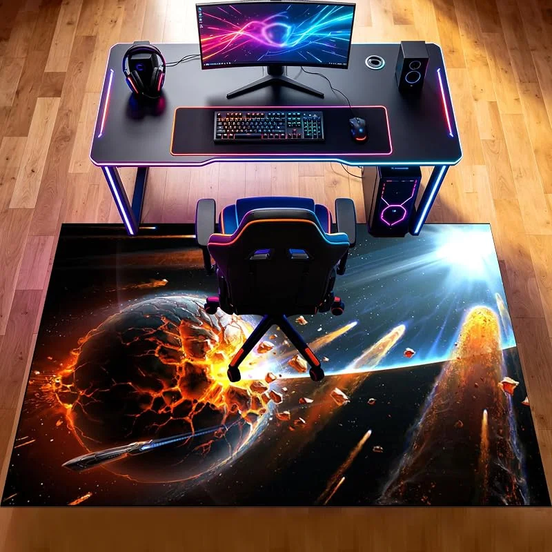Tapete de chão Gaming tapete para cadeira de escritório tapete cadeira Gaming tapete protetor para cadeira de escritório tapete para cadeira de escritório, protetor de chão cadeira de escritório 60 x — Aquecimento