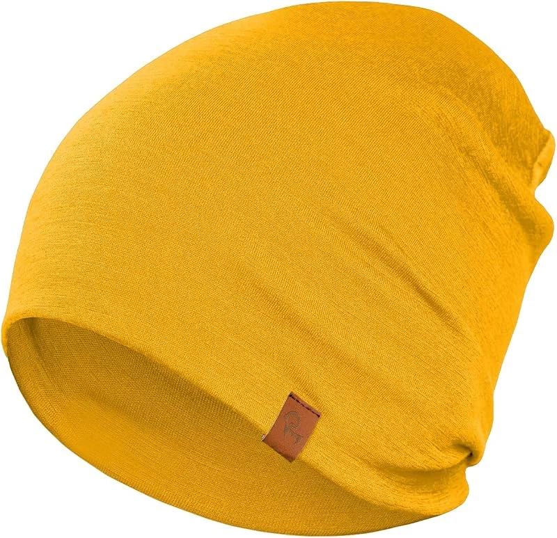 menique Gorro de lana merino 100 % para hombre, gorro cálido de doble capa — Roupa aquecida