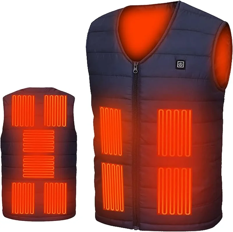 Colete com aquecimento para homens e mulheres, colete térmico elétrico USB, colete aquecedor, lavável com 3 configurações de temperatura, para caça, pesca, esqui — Cozinha e lar