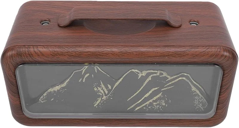 Irfora Difusor de Aceite Esencial con Iluminación Ajustable (Dark Wood — Humidificador