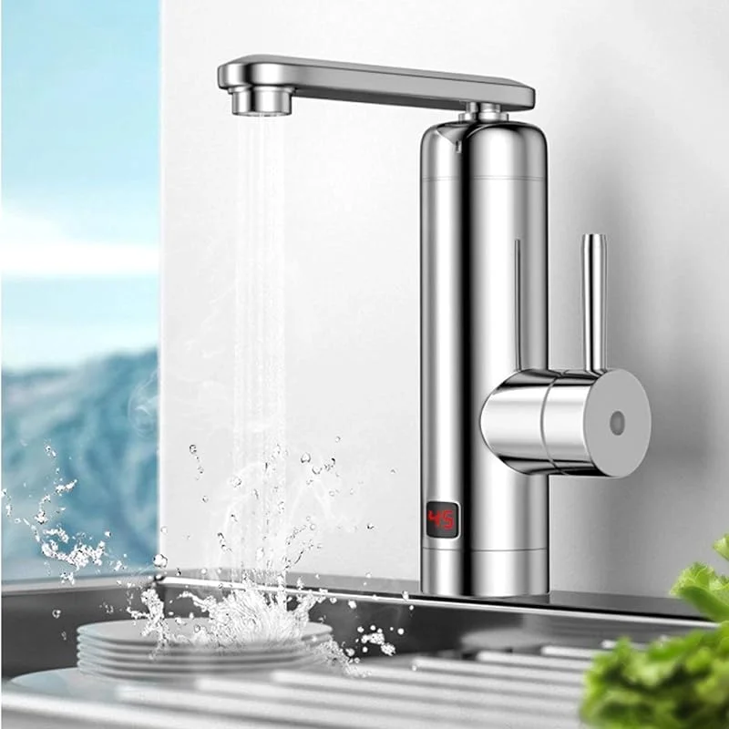kitchen faucet torneira de cozinha torneira aquecedor elétrico sem tanque para cozinha torneiras de pia giratórias ecrã digital de temperatura torneira aquecedor de água Abs kitchen taps for — Cozinha e lar