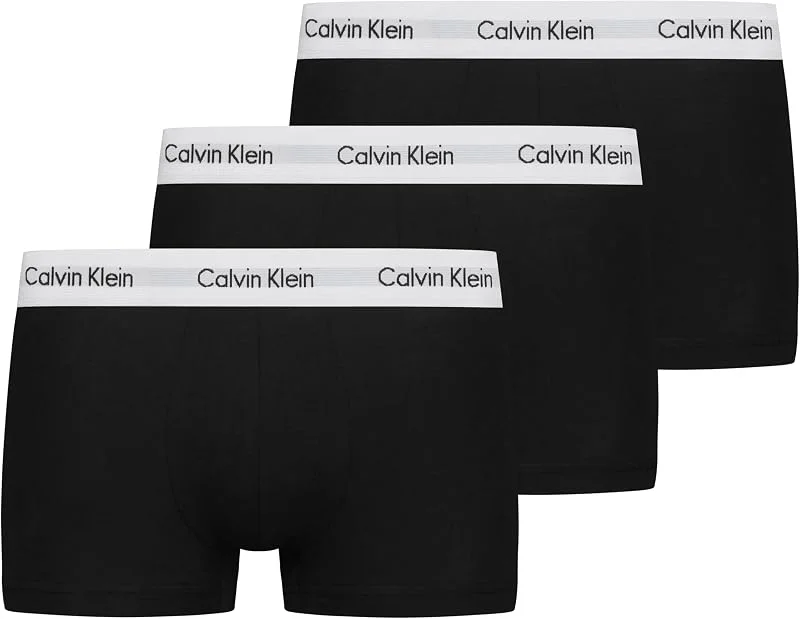 Calvin Klein Cuecas boxer homem pack de 3 Low Rise Trunks roupa interior — Roupa aquecida