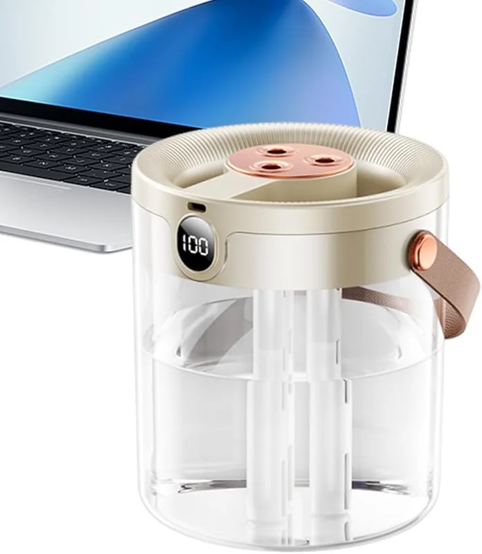 Humidificador de Dormitorio Humidificador Inalámbrico Con 3 Boquillas Y