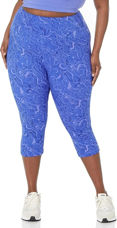Amazon Essentials Leggings desportivas Capri 3, 4 cintura alta mulher (disponíveis em tamanhos grandes) — Roupa aquecida