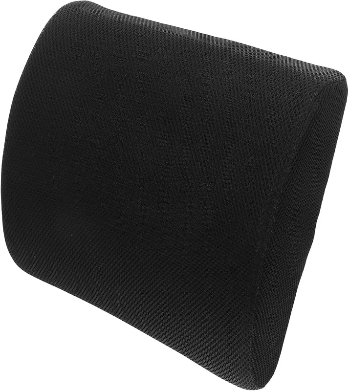PRETYZOOM Almofada ergonómica de espuma viscoelástico para suporte lombar almofada para assento de carro escritório e casa design respirável para melhorar a postura e aliviar a dor lombar — Aquecimento