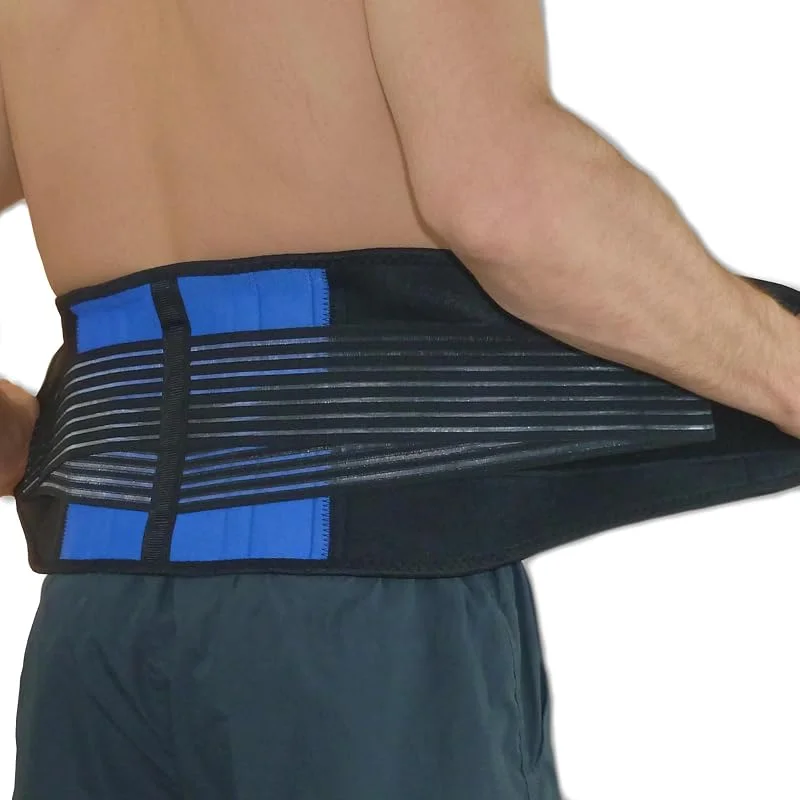 Reforço de neoprene duplo puxador lombar apoio lombar brace — Roupa aquecida