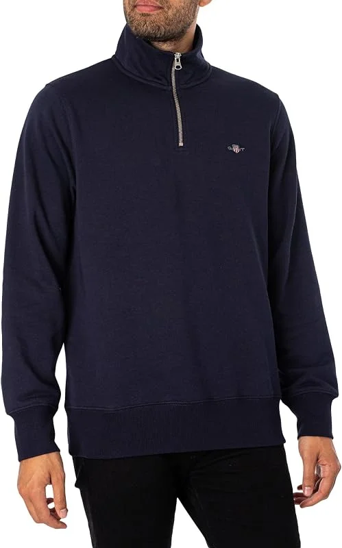 GANT Reg Shield Half Zip Sweat Camisola para homem (embalagem de 1) — Roupa aquecida