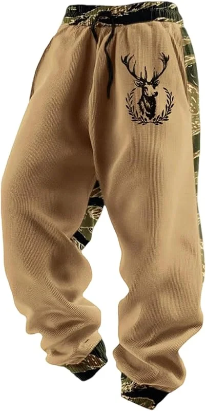 Generisch Pantalones de chándal sueltos de invierno para hombre, tallas grandes — Roupa aquecida