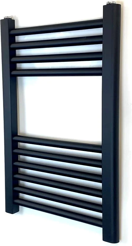 Milano - Toalheiro térmico preto de 400 mm de largura x 600 — Aquecimento