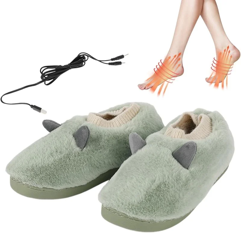 Zapatos con calefacción eléctrica, Zapatillas eléctricas Calentador de pies — Aquecimento