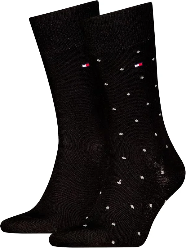 Tommy Hilfiger Dot Calcetines clásicos Hombre (Pack de 2) — Roupa aquecida
