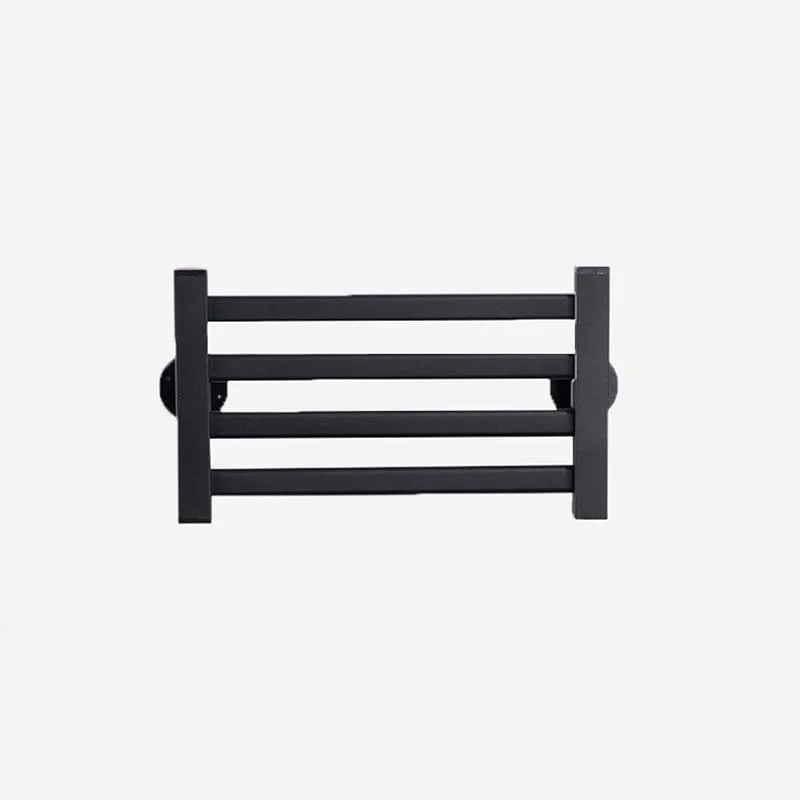 Toalheiro aquecido, radiador toalheiro elétrico branco, preto para casa de banho, pequeno, plano, montado na parede, 505 x 265 x 60 mm, material de aço com baixo teor de carbono, potência — Aquecimento