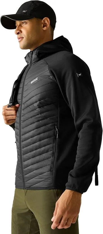 Regatta Hombre Chaqueta Híbrida Andreson, Black — Roupa aquecida
