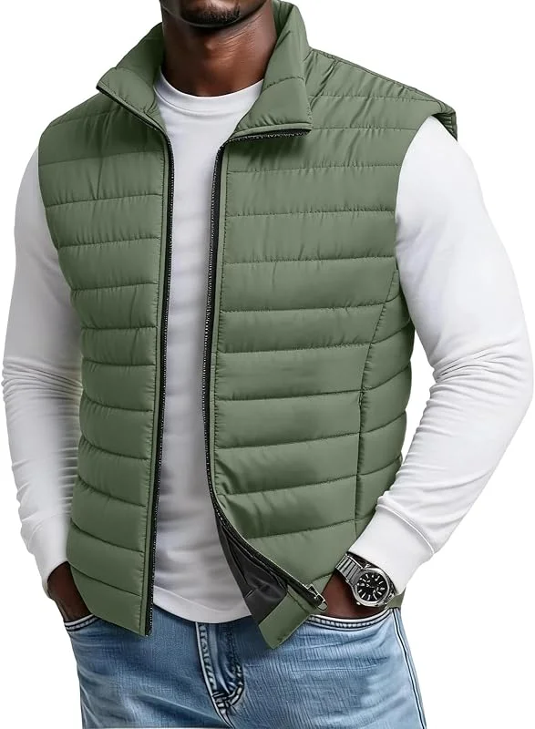 TOFOTL Colete de penas para homem, ultraleve, casual, inverno — Cozinha e lar