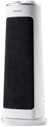 Mellerware - Aquecedor Cerâmico Oscilante Homy! 2000W, 3 Funções (Incluído Ventilador), Termostato Regulável, Desligamento Automático, <40dB, Compacto, Sistema Antivuelco, 20m2 — Aquecimento