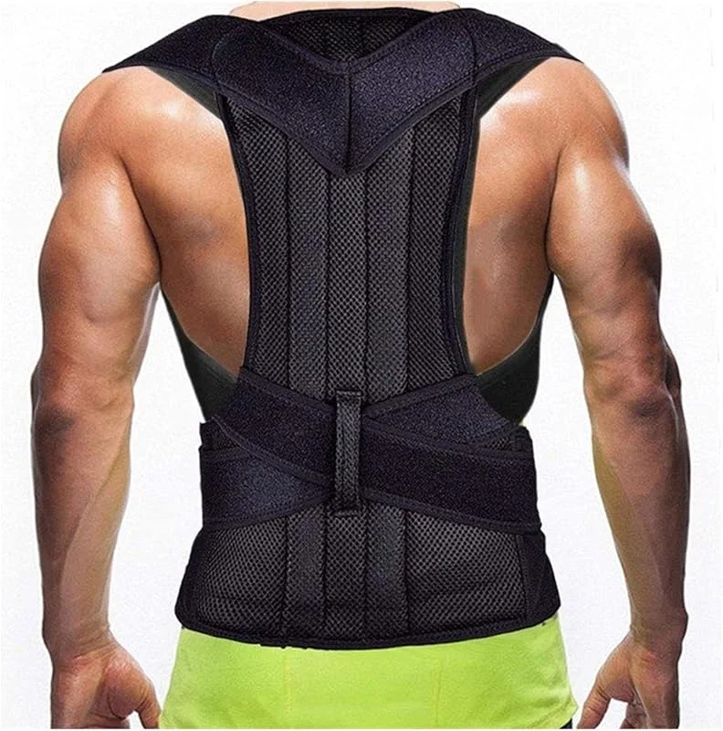 XS-5XL Tallas Grandes Faja Lumbar Y Lumbar Corrector De Postura Soporte para La Memoria Muscular Enderezador De Espalda Cinturón Corrector De Joroba Descompresión De Cuello(XS) — Roupa aquecida