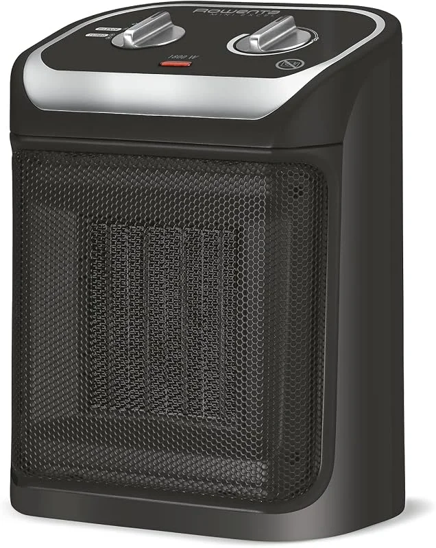 Rowenta Mini Excel aquecedor de cerâmica 2 em 1, radiador elétrico, aquecimento extra, ventilação fria, potente, silencioso, compacto SO9261F0